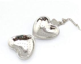 img 1 attached to GEPOR Stainless Heart Shaped Strainers Strainer Kitchen & Dining