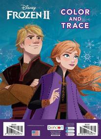 img 2 attached to 📚 Disney Frozen 2 Elsa and Olaf 48-Page Color and Trace Activity Book for Kids, Bendon 46038