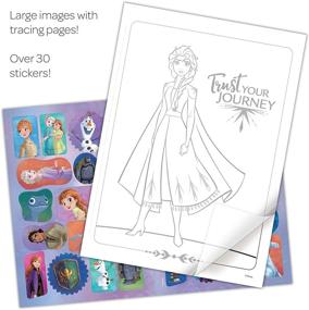 img 3 attached to 📚 Disney Frozen 2 Elsa and Olaf 48-Page Color and Trace Activity Book for Kids, Bendon 46038