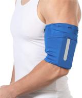 📱 exercise arm holder for iphone 11 pro/xr/xs/x/8/7/6 plus ipod android galaxy s8 s9 s10 s20 note 10/9/8, pixel 2/3xl - ailzos cell phone armband, blue s: ideal workout phone holder for running, jogging, hiking logo