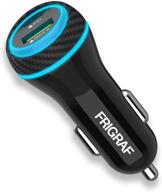 🚗 frigraf fast car charger for iphone 12/11 pro max, samsung s21/s20, google pixel, moto - 51w pd and qc 3.0 dual port car adapter logo