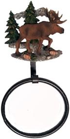 img 1 attached to 🦌 Moose Themed Towel Ring for Home Decor