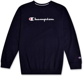 img 4 attached to Champion Crewneck Pullover French Sweatshirt Men's Clothing in Active