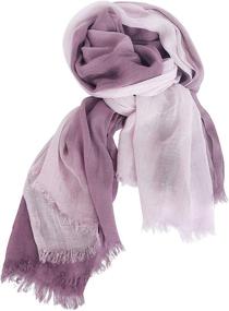 img 3 attached to 🧣 Stylish GERINLY Two Tone Linen Scarf Wraps: Elevate your Look with a Textured Scarf Hemp Shawl