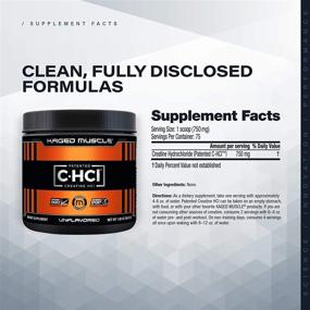 img 3 attached to Creatine HCl порошок Kaged Muscle - Улучшенная растворимость, патентованная формула гидрохлорида, без вкуса 750 мг Креатин Гидрохлорида - 75 порций