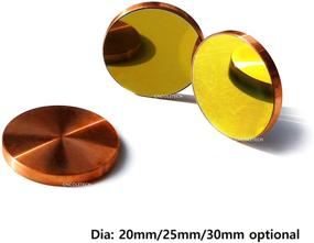 img 3 attached to 🔍 CNColeTech Cu Copper Reflection Mirror Set - Dia:25mm for 10.6um High Power CO2 Laser Engraving/Cutting - 3PCS - Engrave/Cutter 80W to 300W