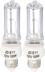 img 2 attached to JDE11 120v100w Halogen JD E11 100w Bulb 3000k Warm White 100 Watt - 2 Pack: Efficient & Delightfully Warm Lighting Solution