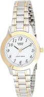 casio womens ltp1128g 7b two tone stainless steel logo
