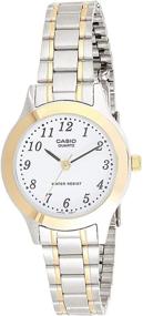img 4 attached to Casio Womens LTP1128G 7B Two Tone Stainless Steel