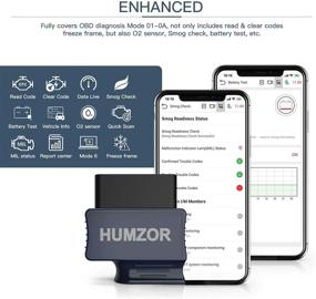 img 3 attached to HUMZOR NexzScan Enhanced OBD2 Scanner Bluetooth 4.2: Профессиональный автомобильный считыватель кодов и диагностический инструмент OBDII для iPhone и Android