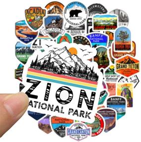 img 3 attached to 🏞️ Explore the Outdoors: ARPA 50Pcs National Park Stickers for Personalizing Laptops, Books, Cars, and More