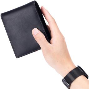 img 1 attached to OFAMOUS Men's Leather Wallet with RFID Blocking - Accessories and Wallets, Card Cases & Money Organizers