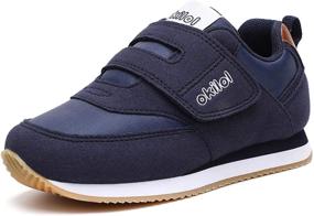 img 3 attached to 👟 Comfortable Retro Toddler Shoes for Boys & Girls - Kids Tennis Shoes Ideal for Walking, Fun at the Playground, and School