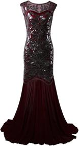 img 4 attached to 👗 Roaring-style Women's Clothing: VIJIV Inspired Embellished Dresses