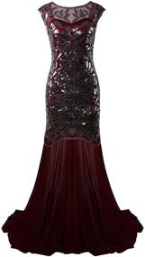 img 1 attached to 👗 Roaring-style Women's Clothing: VIJIV Inspired Embellished Dresses