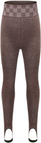 img 4 attached to 🔥 Warm and Stylish HowJoJo Winter Leggings: Footless Thermal Girls' Clothing