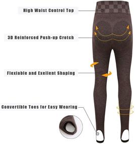 img 3 attached to 🔥 Warm and Stylish HowJoJo Winter Leggings: Footless Thermal Girls' Clothing