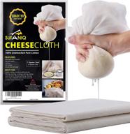 🧀 sufaniq cheesecloth grade 90 - 9 sqft unbleached cotton fabric for straining, cooking, cheesemaking and baking! logo