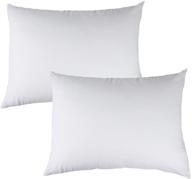 🛌 knlpruhk pillowcase queen size 2 pack - premium 100% cotton, zippered, super soft & breathable, white 20 x 30 inches, 180 gsm logo