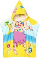kids hooded beach towel years logo