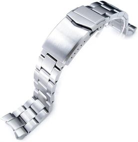 img 4 attached to 👑 Seiko Brushed Stainless V Clasp Bracelet: An Elegant Accessory with Unbeatable Style