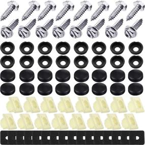 img 4 attached to License Inserts Retainers Rustproof Fasteners Exterior Accessories
