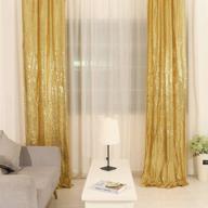 🎇 trlyc glitter gold backdrop: sparkling sequin curtains, 2 panels 2ftx8ft - buy now! logo