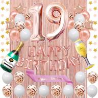 fancypartyshop 19th birthday decorations balloons логотип