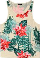 🌺 coofandy men's sleeveless floral tank top: all-over print tees for casual sports and beach vacations logo