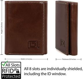 img 4 attached to ID Stronghold 💳 RFID Blocking Trifold Wallet