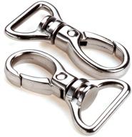 🔗 set of 20 cotowin silver 3/4-inch 360 degree curved lobster clasps with swivel trigger clips - ideal snap for shoulder bag, backpack, and luggage replacement logo