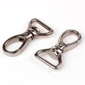 img 1 attached to 🔗 Set of 20 Cotowin Silver 3/4-inch 360 Degree Curved Lobster Clasps with Swivel Trigger Clips - Ideal Snap for Shoulder Bag, Backpack, and Luggage Replacement