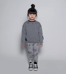 img 2 attached to 👶 NUNUNU Leggings - Soft Cotton Unisex Pants for Babies, Kids, and Teens, Ideal for Girls and Boys from Newborn to 14 Years