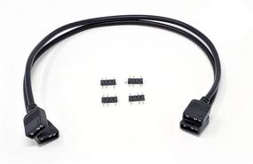 img 4 attached to 🔌 Расширительный кабель с адресной RGB-подсветкой - 50 см/ 2 шт. от Micro Connectors, модель F04-01ARGB50-2P