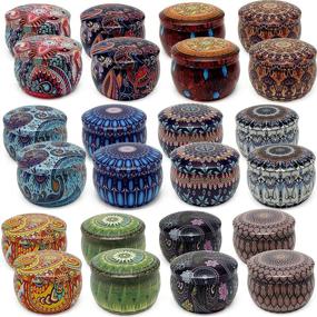 img 4 attached to 🕯️ 24-Piece 4 Oz Candle Tins for DIY Candle Making - Candle Jars with Lids, Metal Storage Case for Arts Crafts, Dry Storage, Party Favors - Perfect Mother's Day Gift