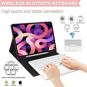 img 2 attached to 📱 Wireless Bluetooth Tablet Accessories: Touchpad Keyboard for Next-Gen Generation