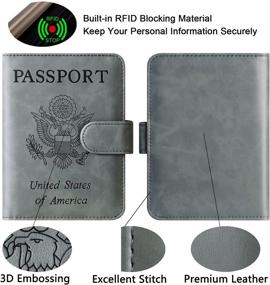 img 1 attached to 🔒 Ultimate Security: Passport Wallet Blocking Travel Accessories - Your Essential Travel Companion