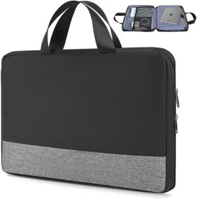 img 4 attached to Briefcase VivoBook Inspiron Pavilion X360 Grey Laptop Accessories