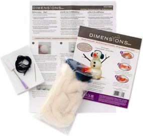 img 2 attached to 🐇 Crafting a Winter Wonderland: Dimensions Snowman Felt Animals Needle Felting Kit