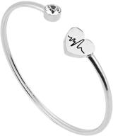 jude jewelers stainless cardiogram bracelet logo