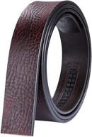 🐊 crocodile leather buckle adjustable ratchet men's accessories: premium belts for style and functionality logo