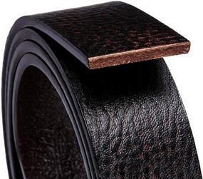 img 2 attached to 🐊 Crocodile Leather Buckle Adjustable Ratchet Men's Accessories: Premium Belts for Style and Functionality