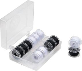 img 2 attached to SINGER 42145 Class 15 Black & White Threaded Bobbins - 12 Count: Multi-color Thread Set