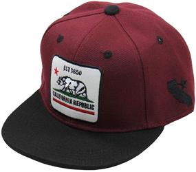 img 2 attached to 🧢 California Republic Snapback Hat for Boys - L.G. Boys' Accessories for Hats & Caps