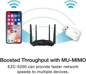 img 2 attached to 🔌 EZCAST USB WiFi Adapter for PC/Desktop/Laptop, AC600 High Speed, Dual Band WiFi (2.4GHz/5GHz), Bluetooth, MU-MIMO, Windows XP/7/8/8.1/10 and macOS 10.6-10.15, Excludes MACOS 11 Big SUR