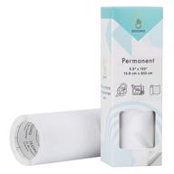 🏷️ permanent smart vinyl bulk roll - 5.5”x 120” for cricut joy - adhesive white decal sheets logo