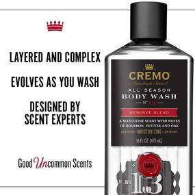 img 2 attached to 🍾 Cremo Rich-Lathering Reserve Blend Body Wash: Experience the Essence of Kentucky Bourbon, Smoked Vetiver, and American Oak in a Luxurious 16 Oz Formula