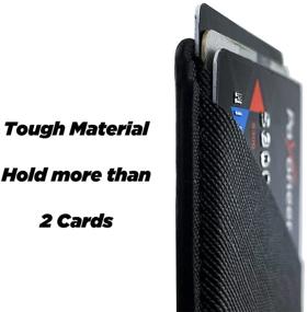 img 1 attached to Black Glitter PU Leather Card Holder for Phone with 3M Adhesive - Stick-on Credit Card Wallet Pockets for iPhone, Samsung Android, and All Smartphones