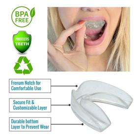 img 1 attached to USA Made Mouth Guard for Teeth Grinding (2 Pack) - Thin and Trim Anti-Grinding Night Guard - Dental Guard for Teeth Whitening - Stop Bruxism and Teeth Clenching - BPA-Free