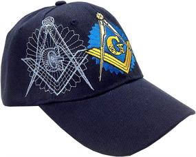 img 1 attached to Freemason Symbol Adjustable Embroidery Baseball Sports & Fitness
